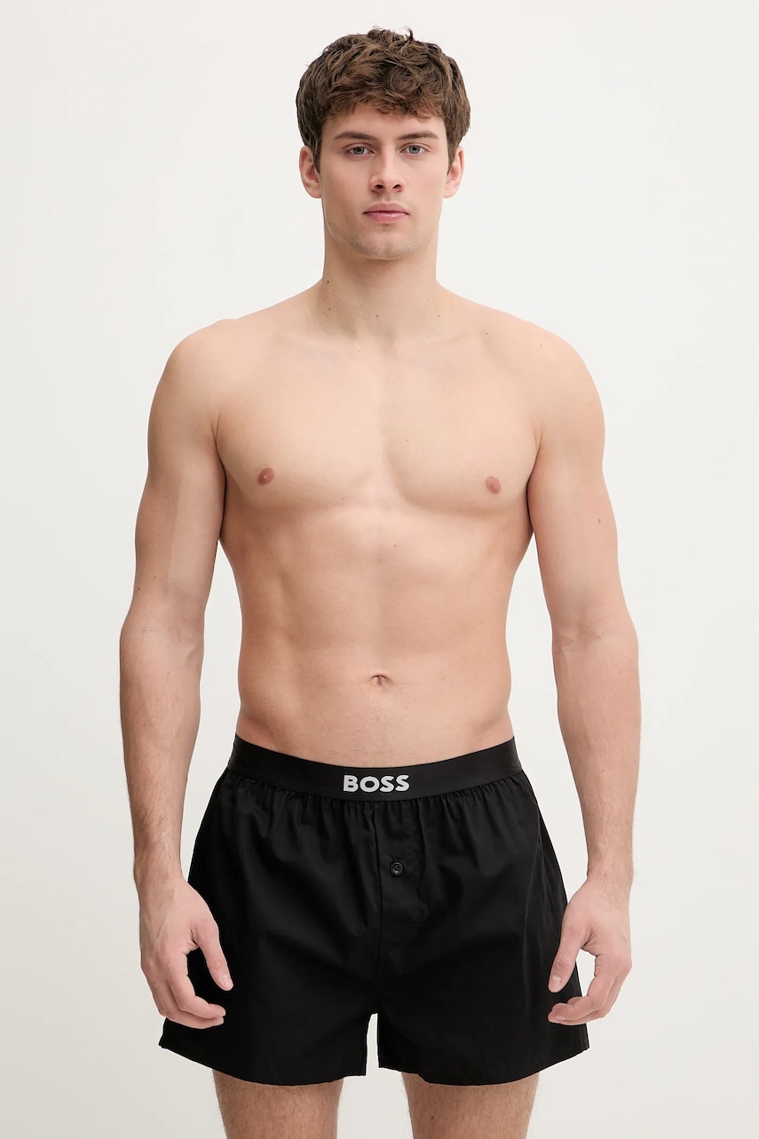 BOSS boxeri de bumbac 2P Boxer Shorts EW 2-pack