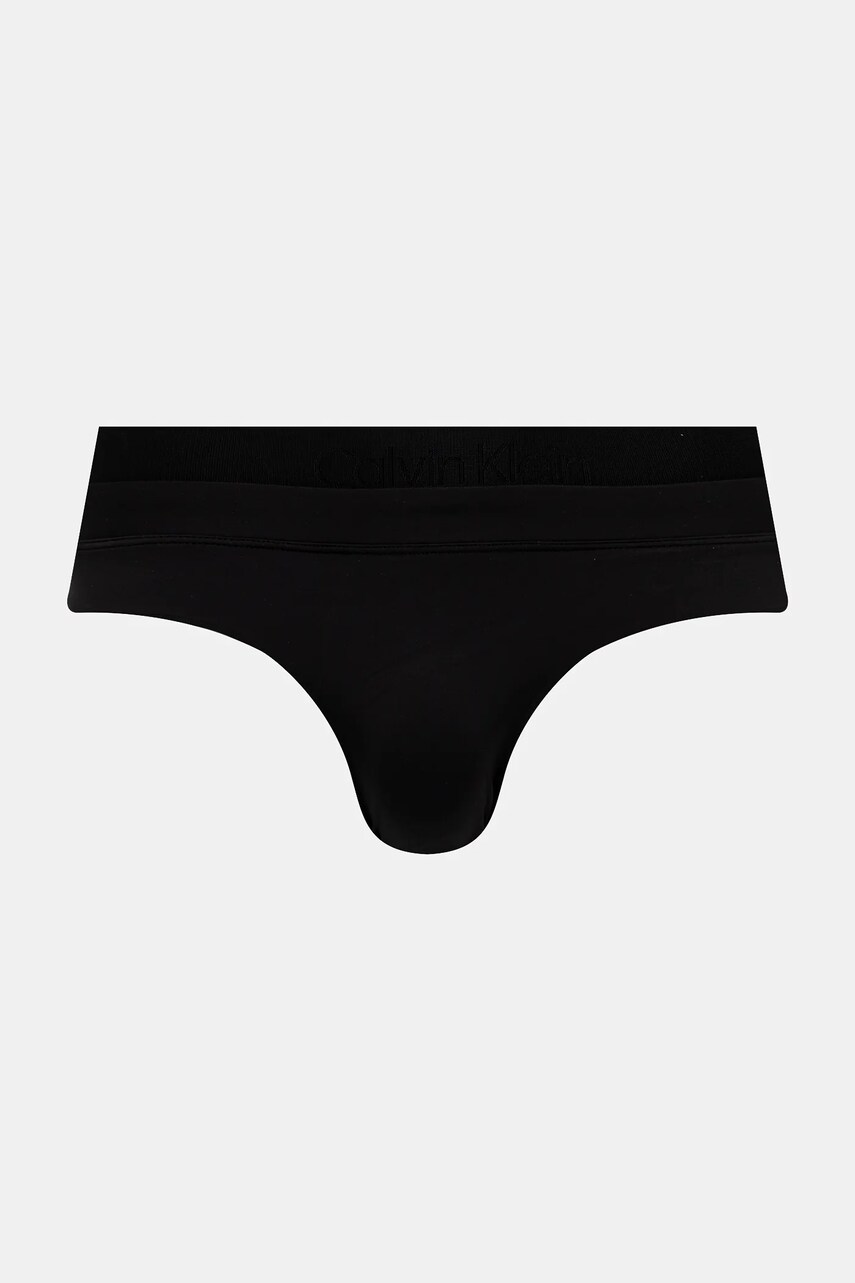 Levně Plavky Calvin Klein černá barva, KM0KM01090