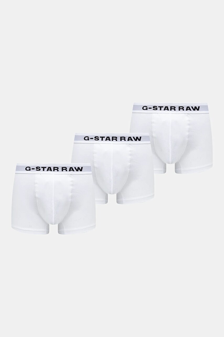 G-Star boxeri 3-pack bărbați, culoarea alb, D23771-D516