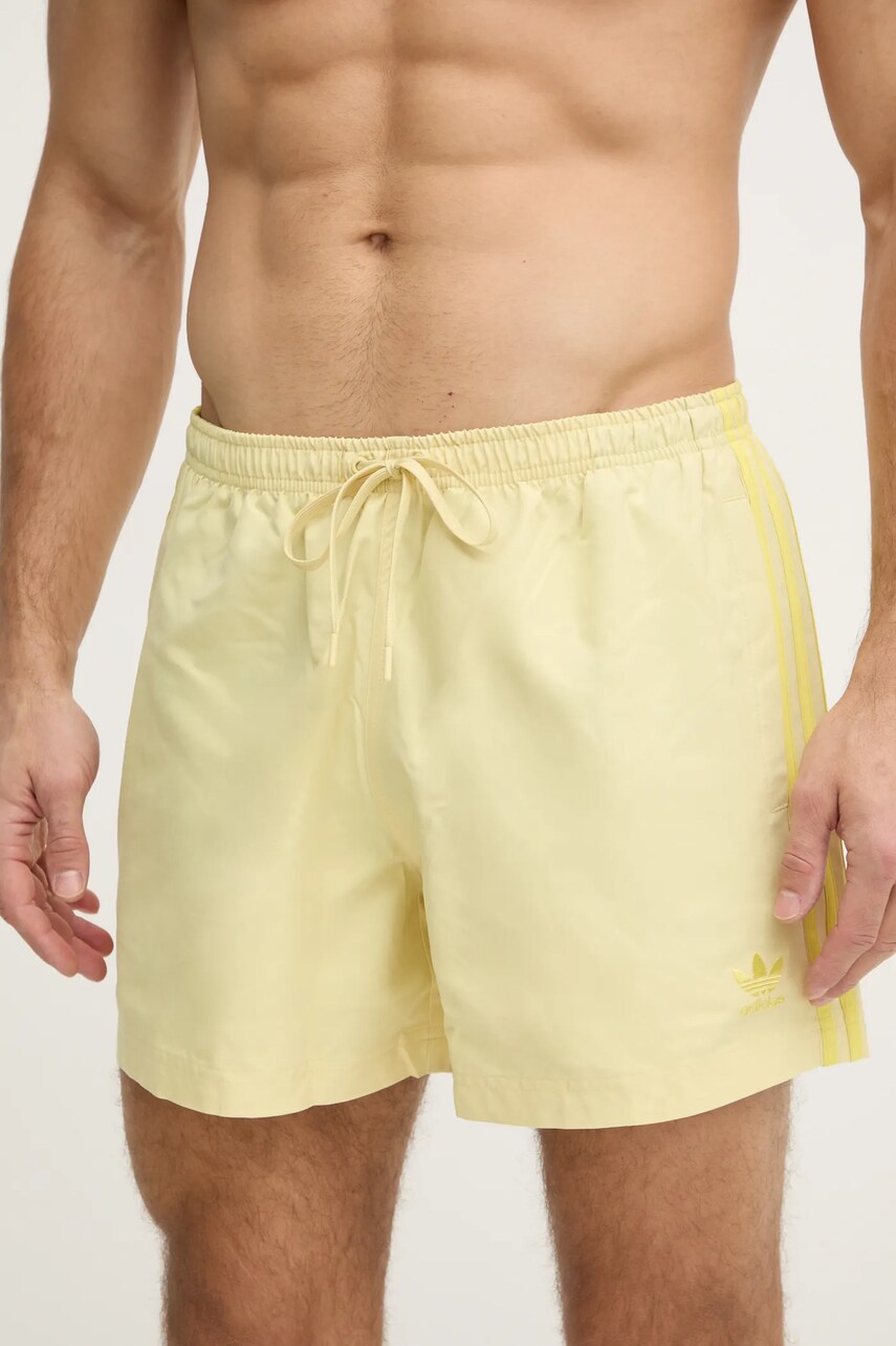 Купальные шорты adidas Originals Adicolor цвет жёлтый JD0959 Купальные шорты adidas Originals Adicolor цвет жёлтый JD0959