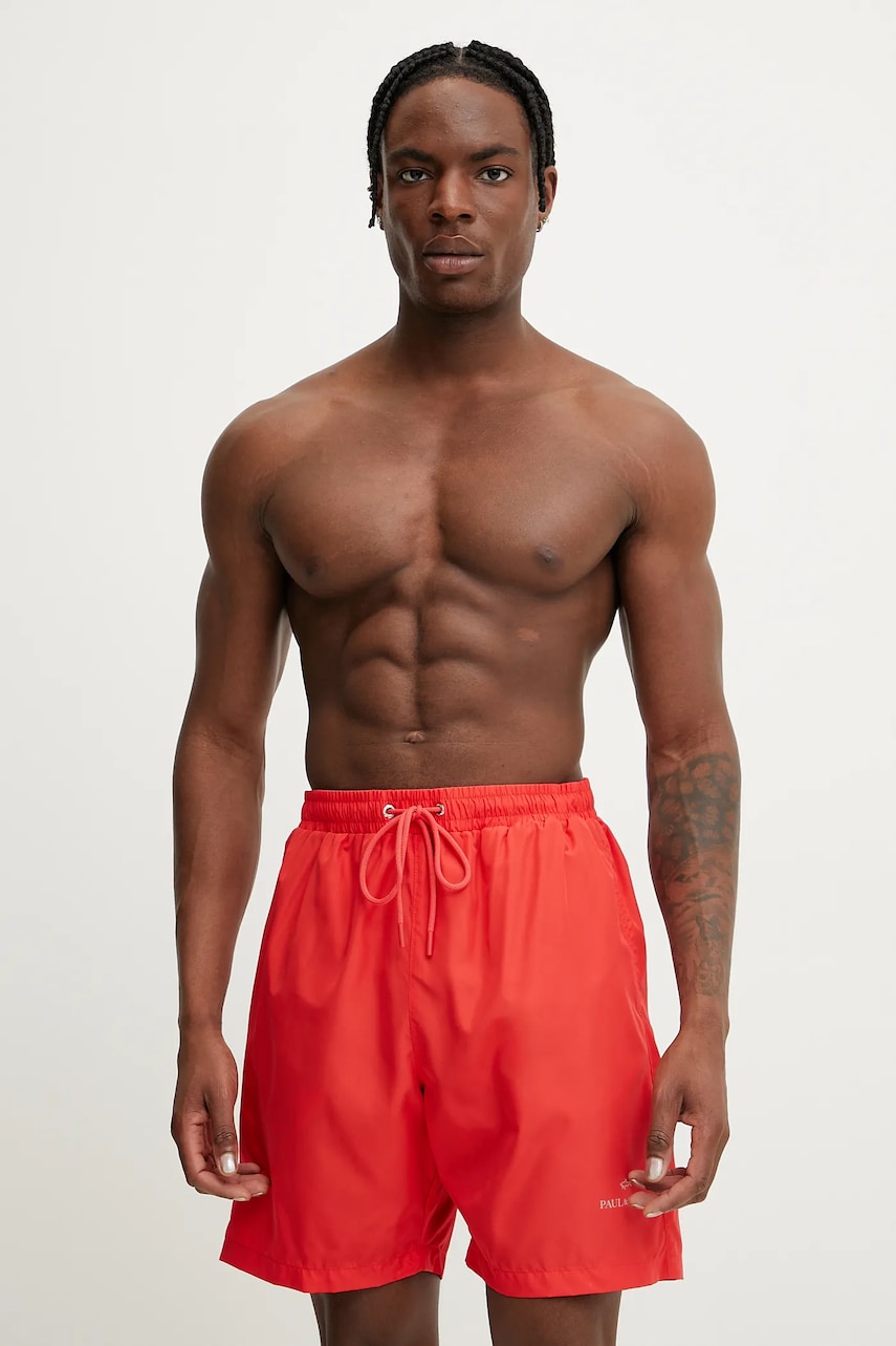 Paul&Shark pantaloni scurti de baie culoarea rosu, 25415000 Paul&Shark pantaloni scurti de baie culoarea rosu, 25415000