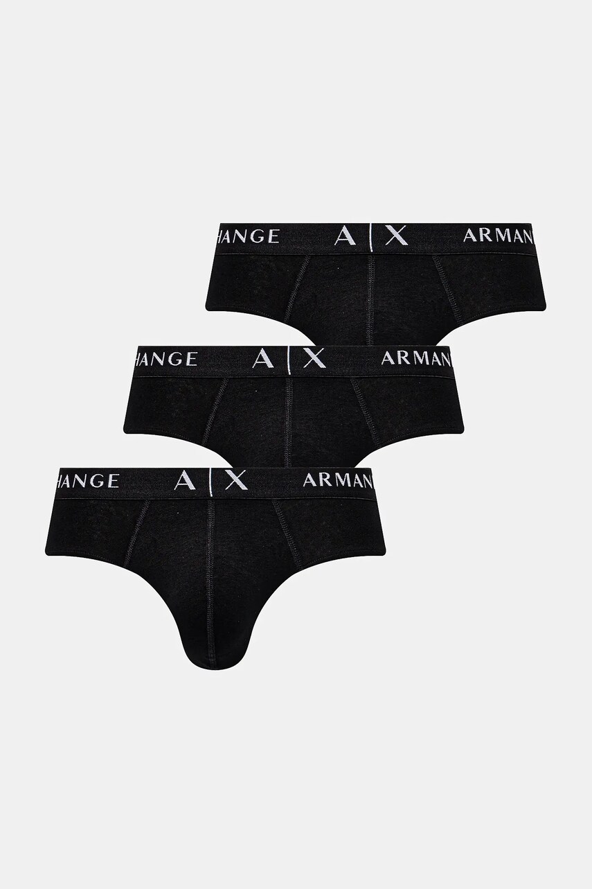 Armani Exchange slip 3-pack culoarea negru, XM000870 AF13682