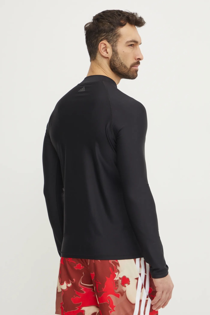 Μακρυμάνικο κολύμβησης adidas M RASHGD LS χρώμα: μαύρο, JD2140 φωτογραφία