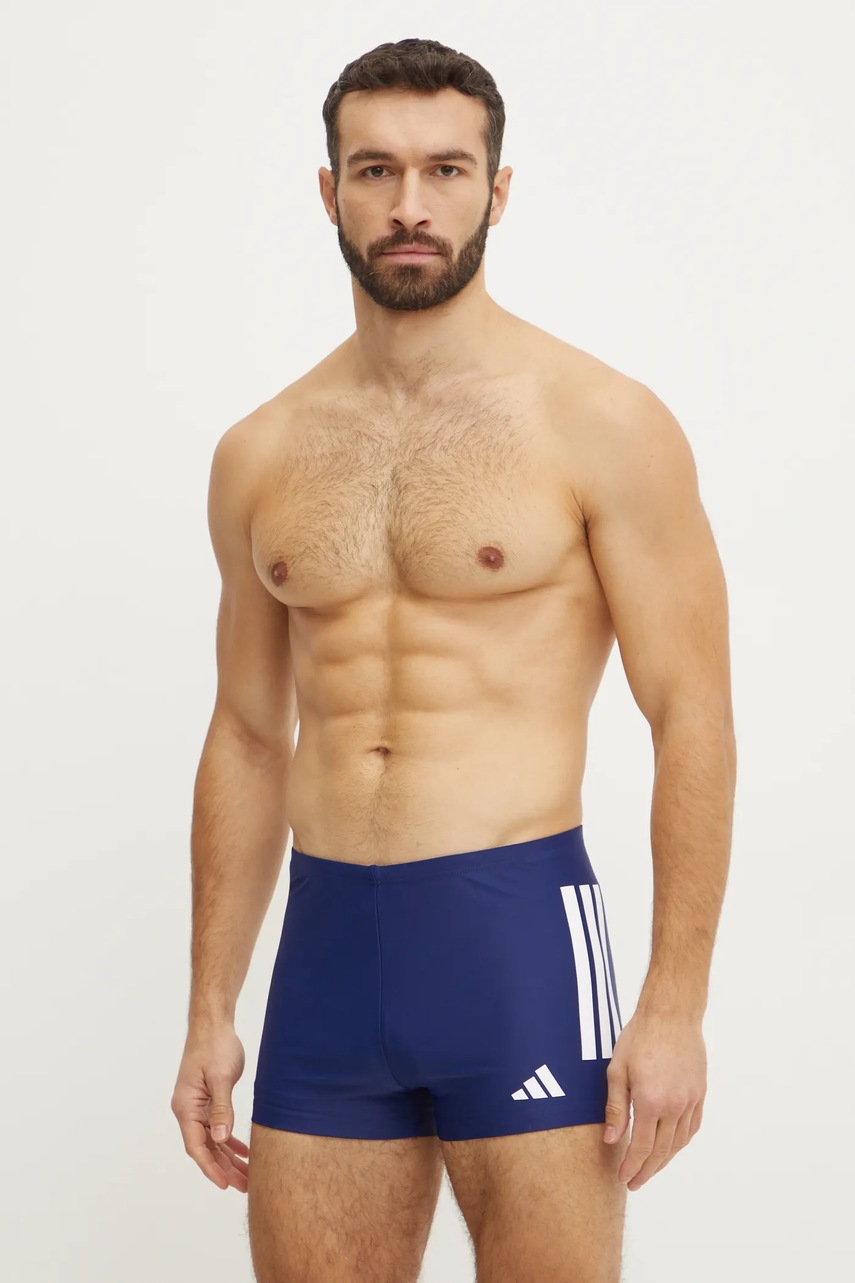 Плавки adidas Performance 3 Stripes цвет синий JN6536 Плавки adidas Performance 3 Stripes цвет синий JN6536