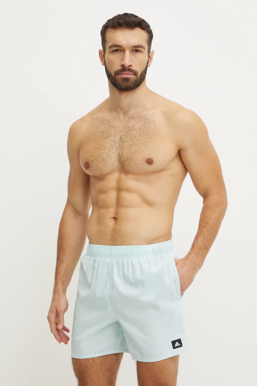 Купальные шорты adidas Performance Solid CLX цвет бирюзовый JC9918 Купальные шорты adidas Performance Solid CLX цвет бирюзовый JC9918