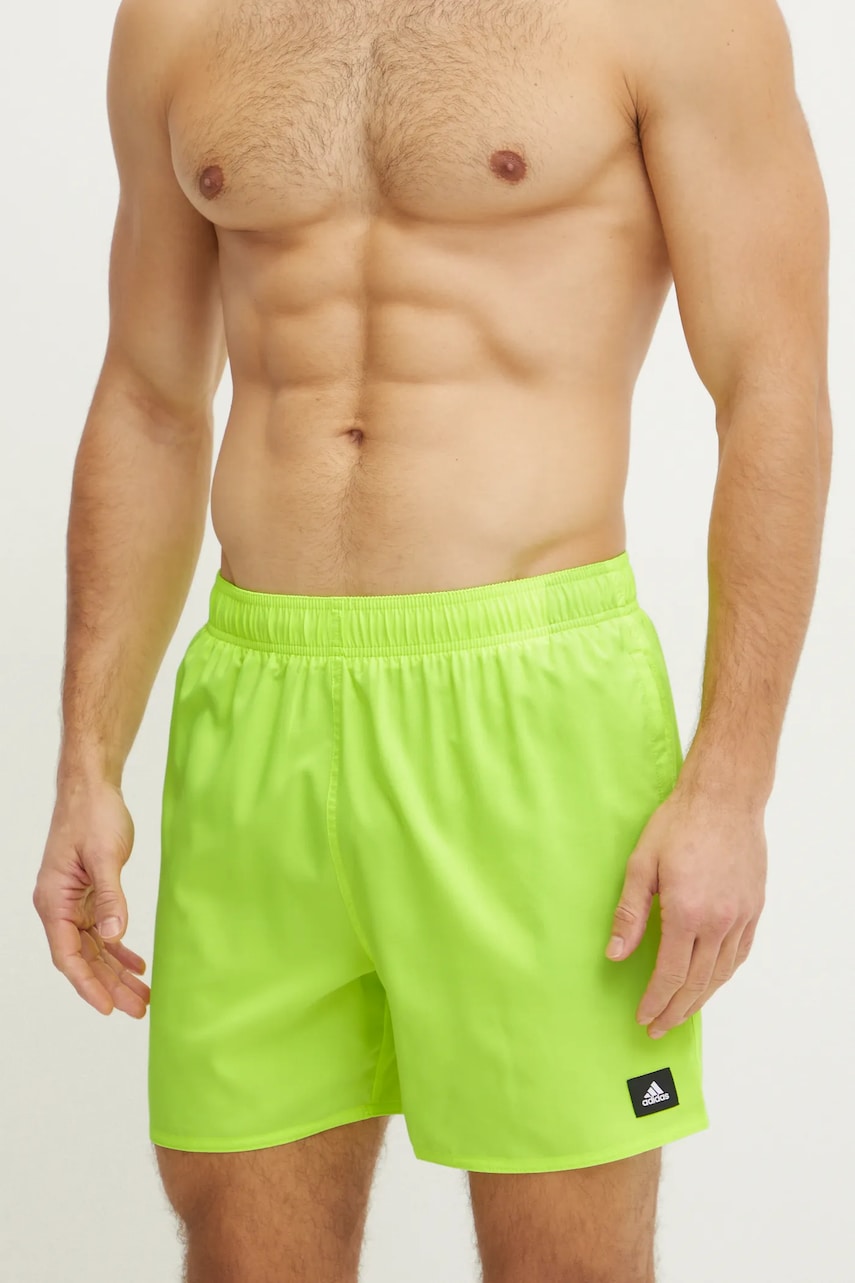 adidas Performance pantaloni scurti de baie Solid CLX culoarea verde, JL5560 adidas Performance pantaloni scurti de baie Solid CLX culoarea verde, JL5560