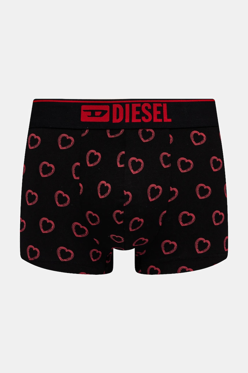 Levně Boxerky Diesel DAMIEN BOXER-SHORTS pánské, černá barva, A17763.0KNCD