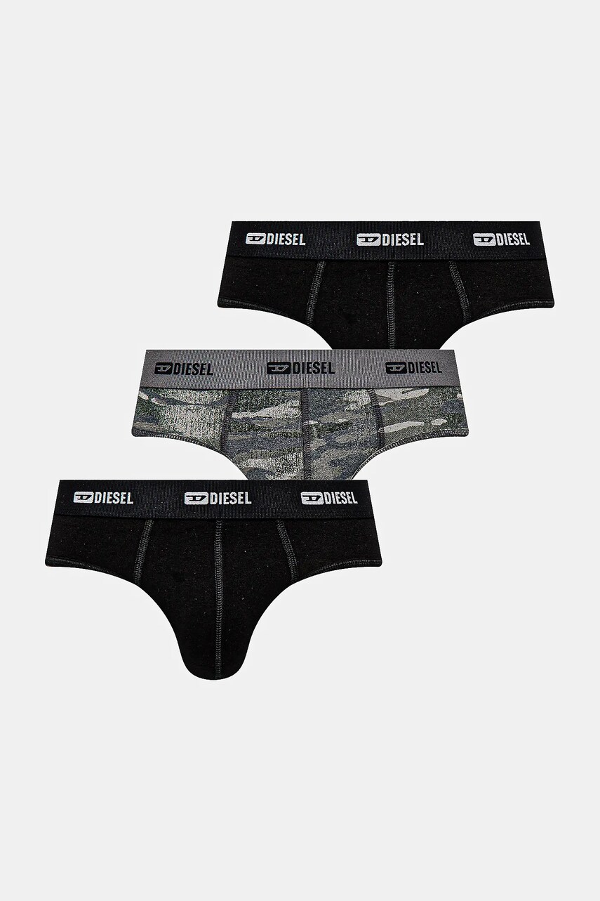 Diesel slip ANDRE-UTLT-3PACK UNDERPANTS 3-pack bărbați, culoarea gri, A17833.0IKBL