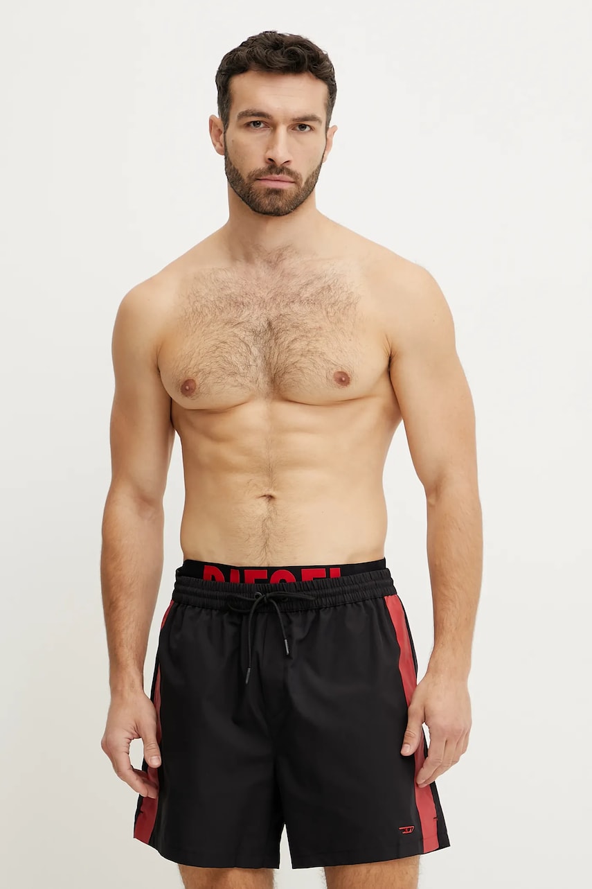 Diesel pantaloni scurti de baie VISPER-41-D-POP BOXER-SHORTS culoarea negru, A17465.0EPBA Diesel pantaloni scurti de baie VISPER-41-D-POP BOXER-SHORTS culoarea negru, A17465.0EPBA