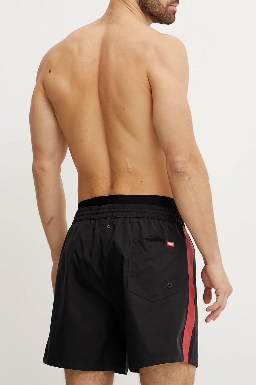 Diesel fürdőnadrág VISPER-41-D-POP BOXER-SHORTS fekete, A17465.0EPBA termék 2. képe