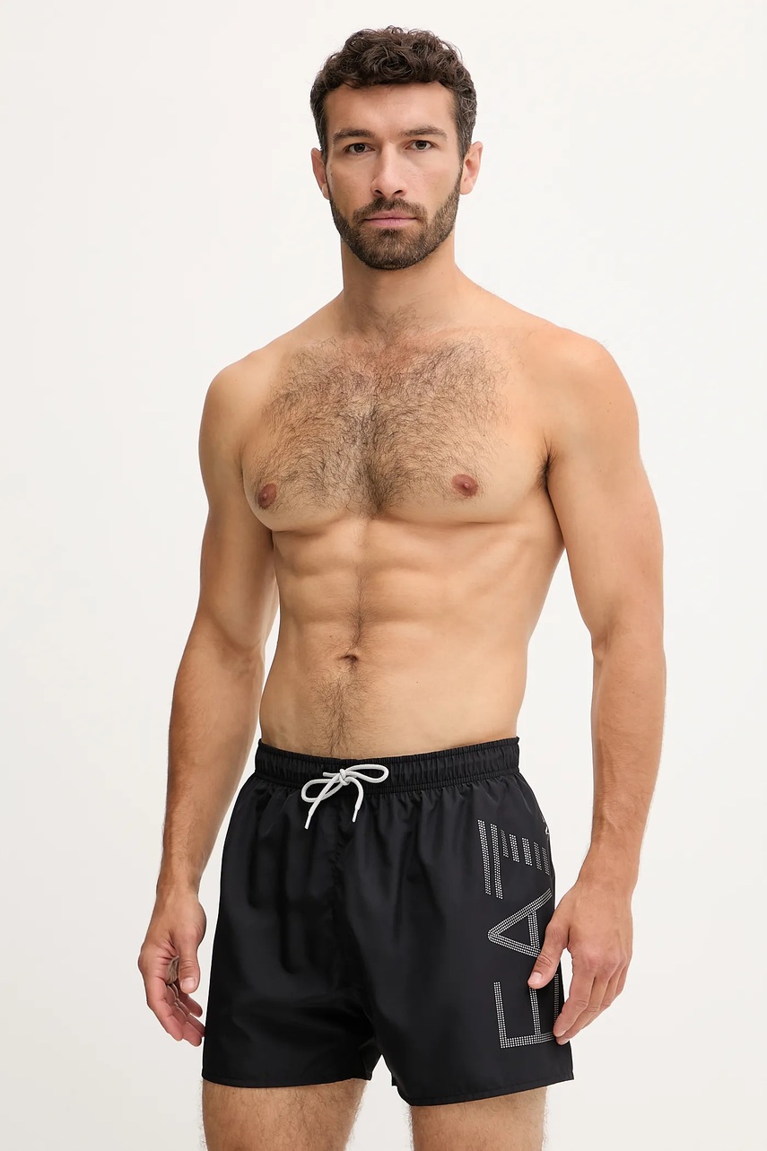EA7 Emporio Armani pantaloni scurti de baie culoarea rosu, AF14497.7M000550