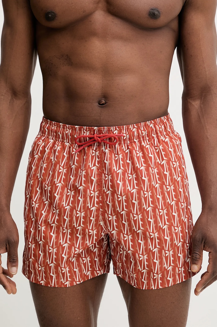 EA7 Emporio Armani pantaloni scurti de baie culoarea portocaliu, AF13059.7M000510