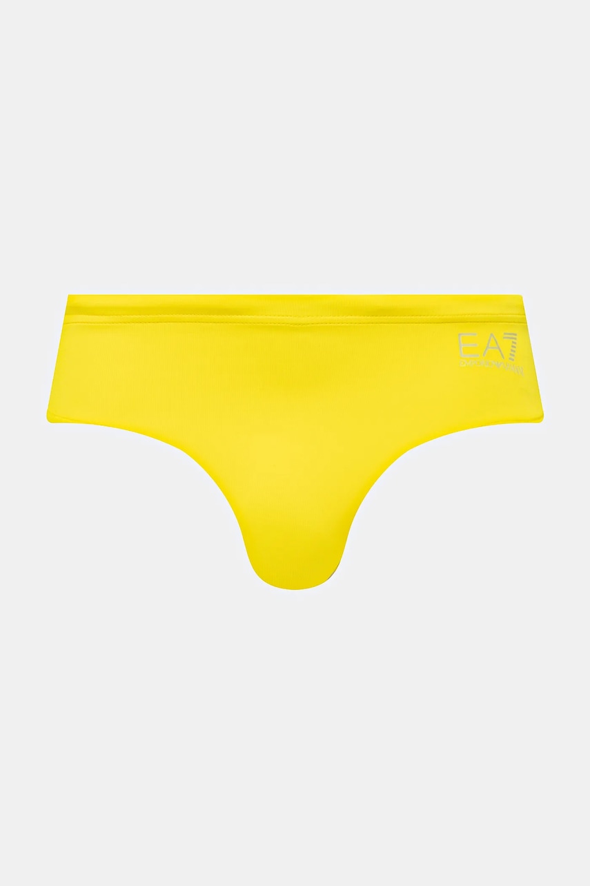EA7 Emporio Armani costum de baie culoarea galben, AF14514.7M000500