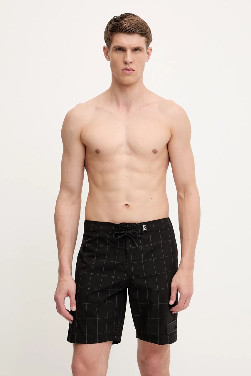 EA7 Emporio Armani pantaloni scurti de baie culoarea negru, AF14339.7M000549