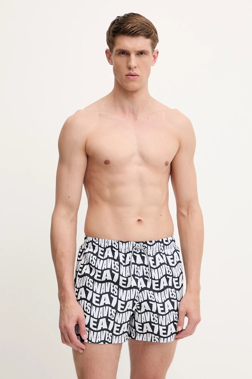 EA7 Emporio Armani pantaloni scurti de baie culoarea negru, AF13062.7M000510