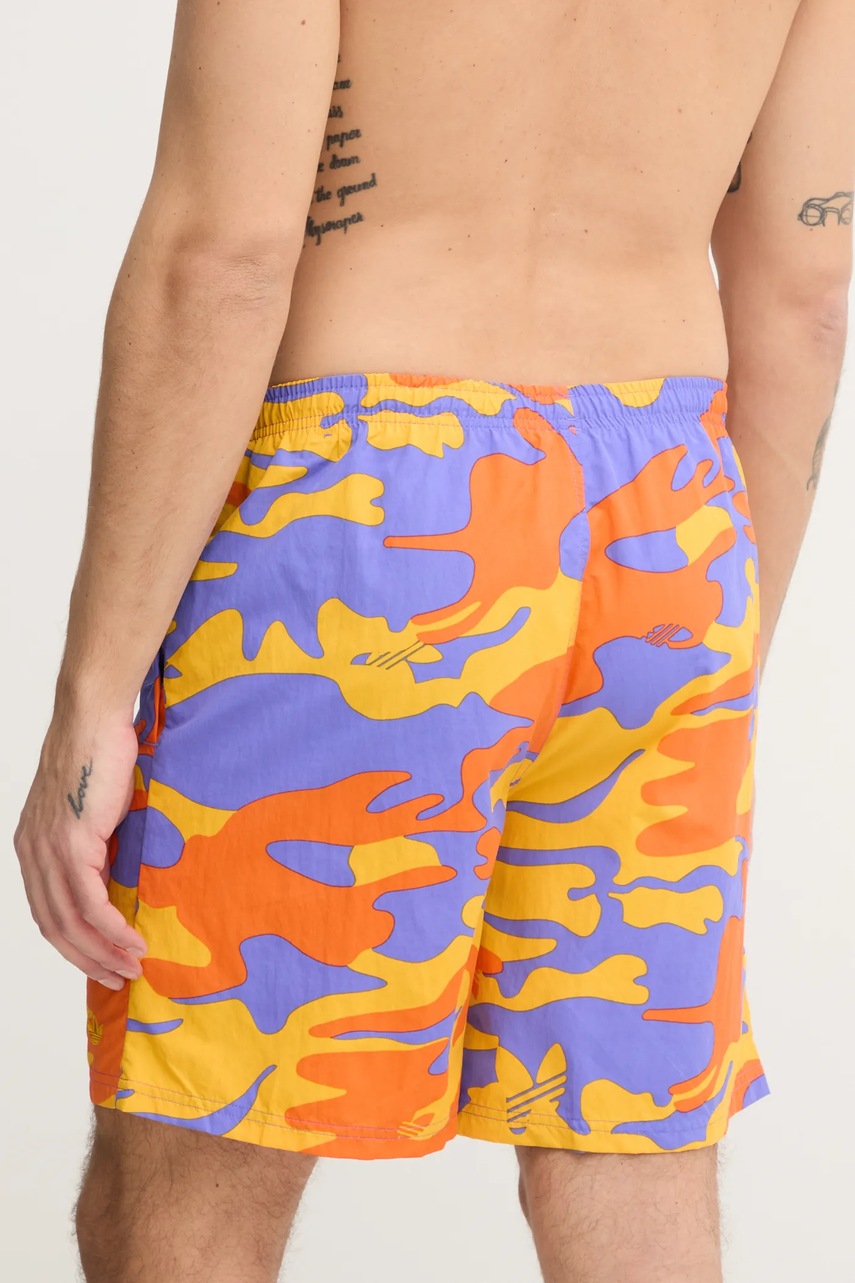 Μαγιό adidas Originals STR SWIMSH 8IN χρώμα: μοβ, JD4262 φωτογραφία