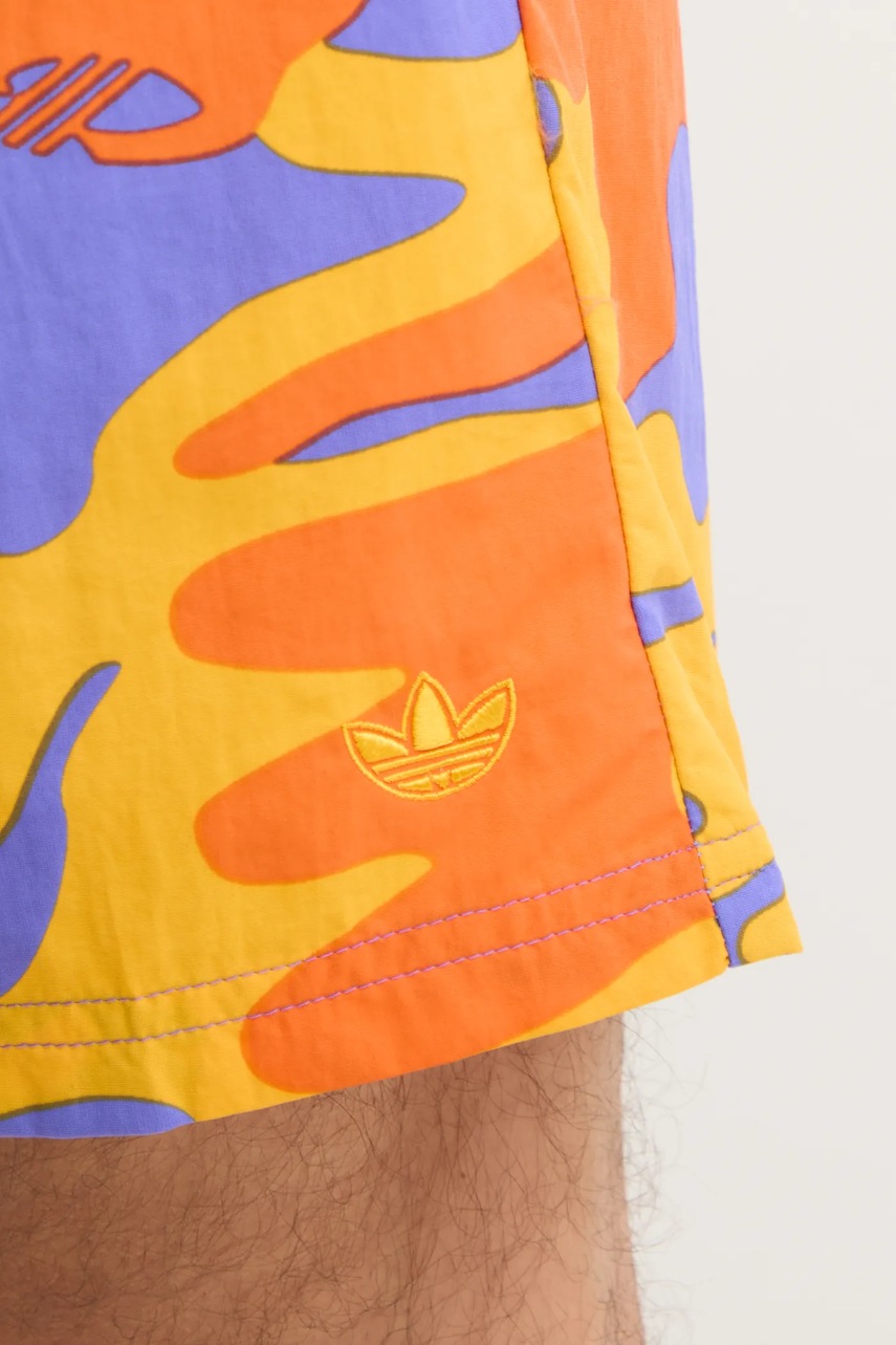 Μαγιό adidas Originals STR SWIMSH 8IN χρώμα: μοβ, JD4262 φωτογραφία