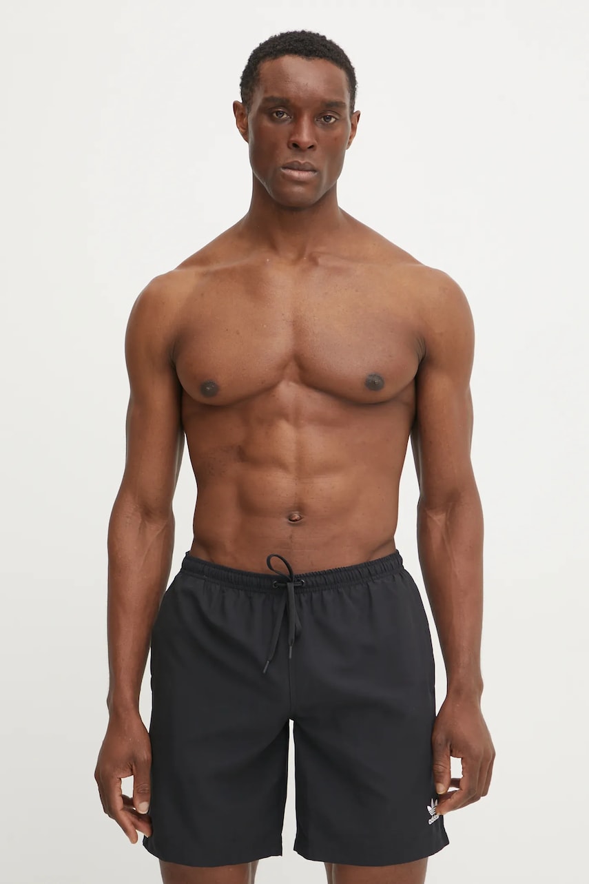 adidas Originals pantaloni scurti de baie Adicolor culoarea negru, JC9184