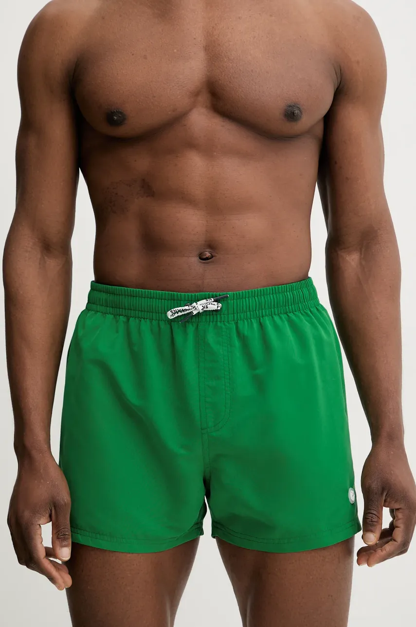 Pepe Jeans pantaloni scurți de baie RUBBER SWIMSHORT culoarea verde, PMB10417