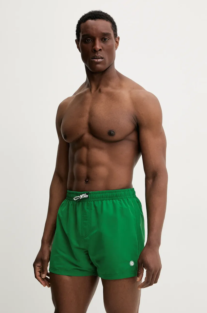 Купальные шорты Pepe Jeans RUBBER SWIMSHORT цвет зелёный PMB10417 Купальные шорты Pepe Jeans RUBBER SWIMSHORT цвет зелёный PMB10417