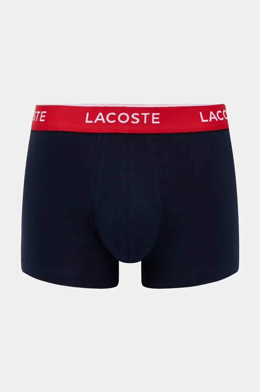 Lacoste priliehavé boxerky pánske bavlnené s elastanom 3-pak