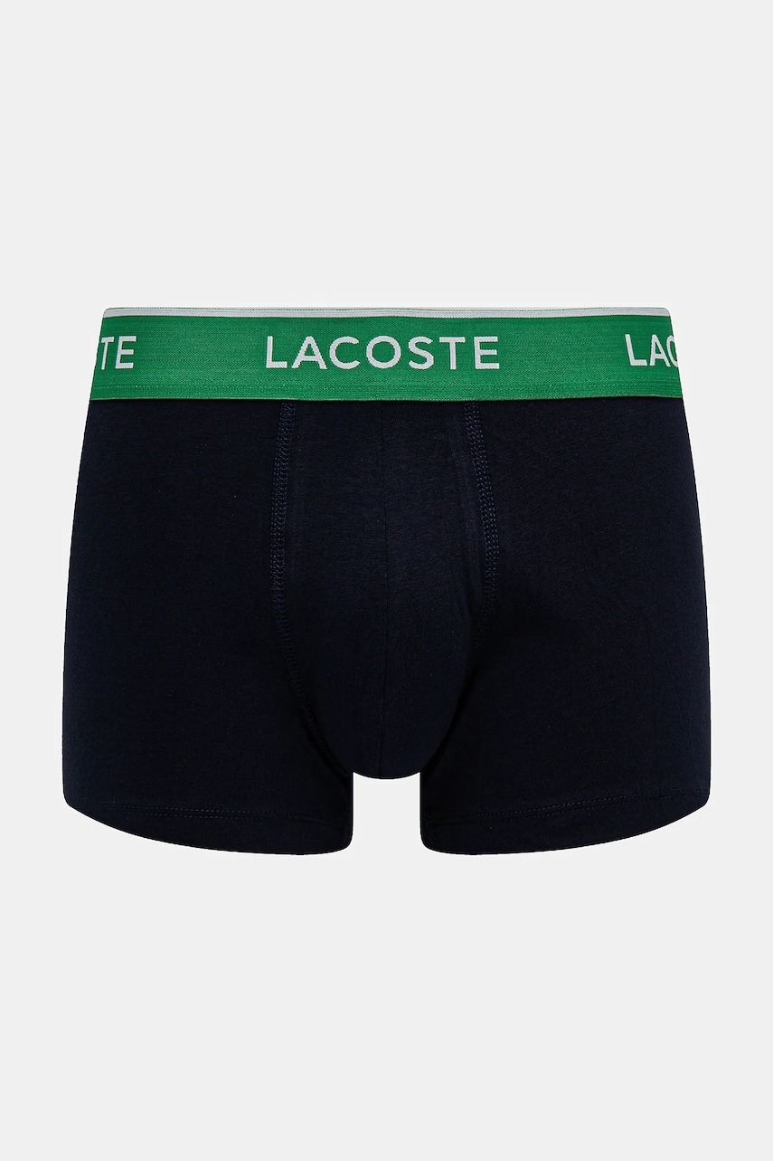 Lacoste priliehavé boxerky pánske bavlnené s elastanom 3-pak