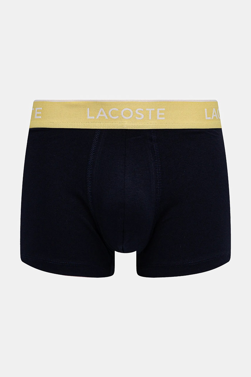 Lacoste priliehavé boxerky pánske bavlnené s elastanom 3-pak