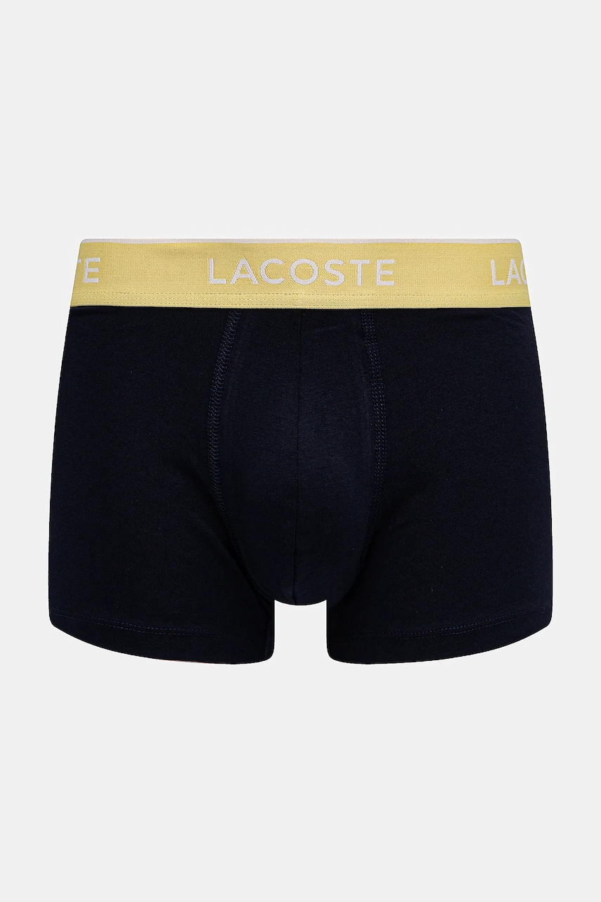 Lacoste priliehavé boxerky pánske bavlnené s elastanom 3-pak