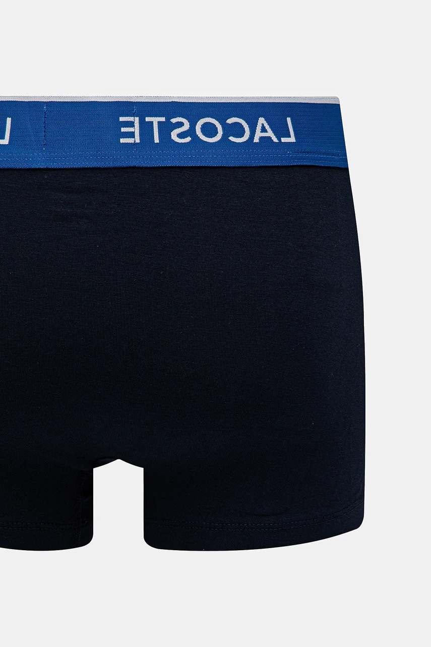 Lacoste priliehavé boxerky pánske bavlnené s elastanom 3-pak