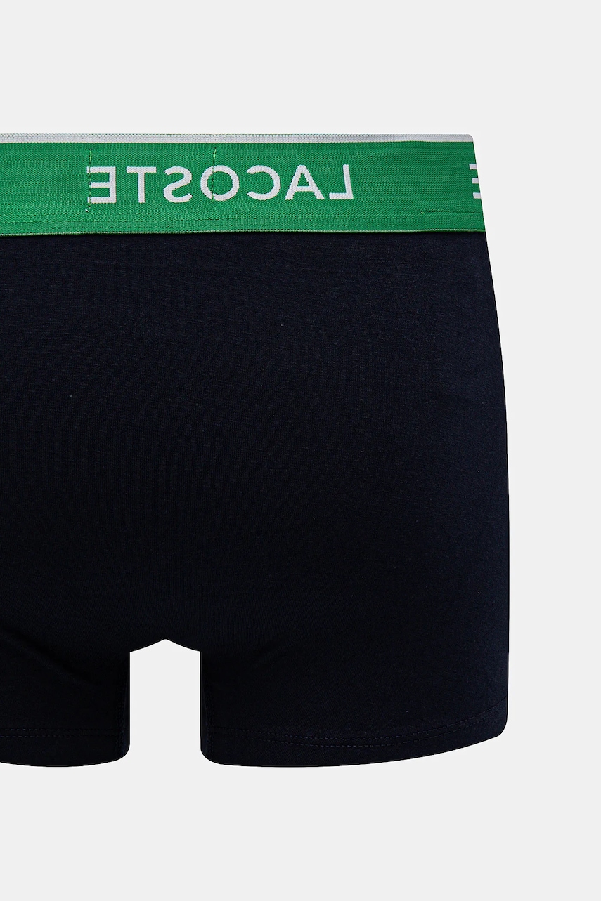 Lacoste priliehavé boxerky pánske bavlnené s elastanom 3-pak