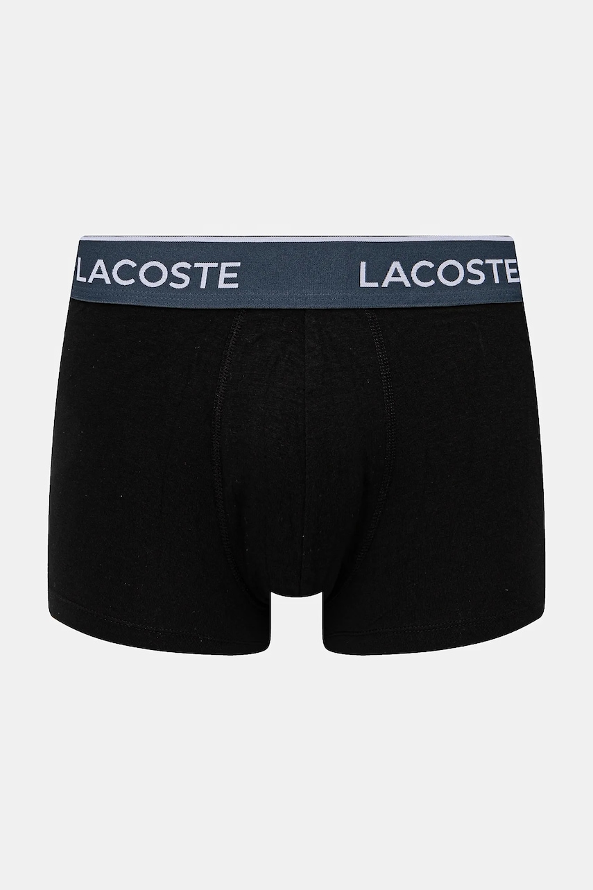 Lacoste priliehavé boxerky pánske bavlnené s elastanom 3-pak