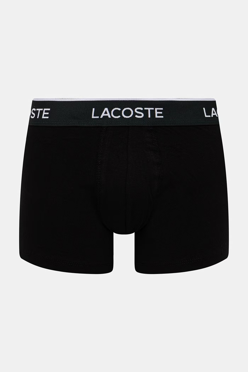 Lacoste priliehavé boxerky pánske bavlnené s elastanom 3-pak