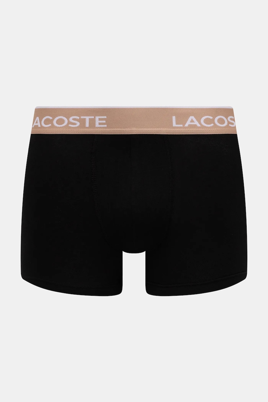 Lacoste priliehavé boxerky pánske bavlnené s elastanom 3-pak