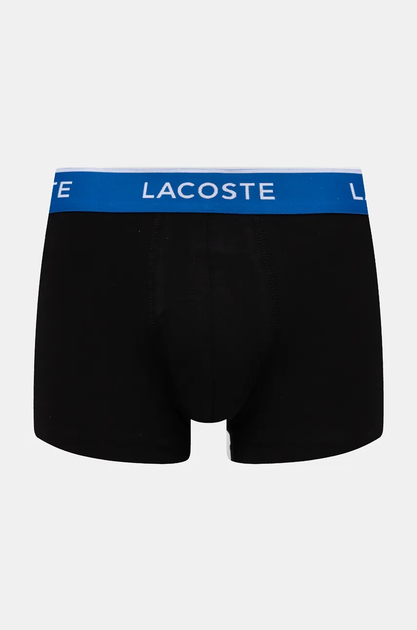 Lacoste priliehavé boxerky pánske bavlnené s elastanom 3-pak