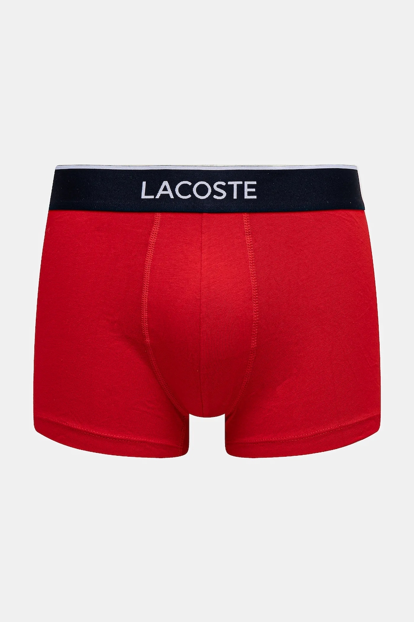 Lacoste priliehavé boxerky pánske bavlnené s elastanom 3-pak