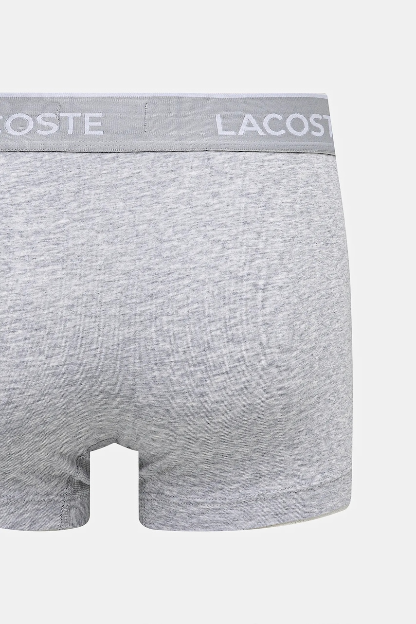 Lacoste priliehavé boxerky pánske bavlnené s elastanom 3-pak