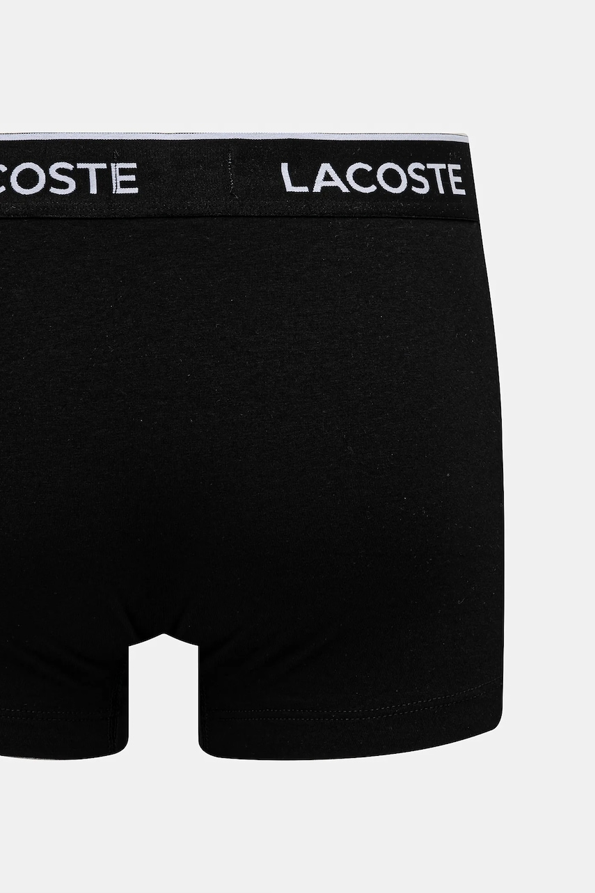 Lacoste priliehavé boxerky pánske bavlnené s elastanom 3-pak