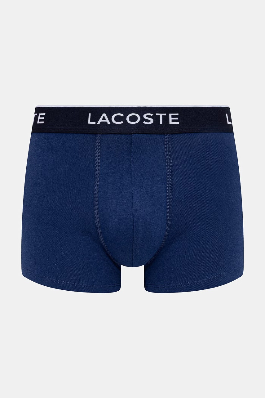 Lacoste priliehavé boxerky pánske bavlnené s elastanom 3-pak