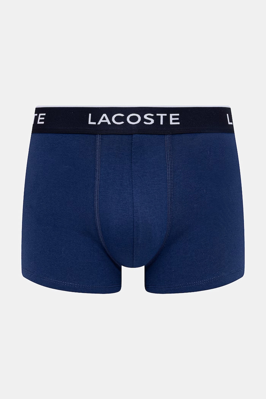 Lacoste priliehavé boxerky pánske bavlnené s elastanom 3-pak
