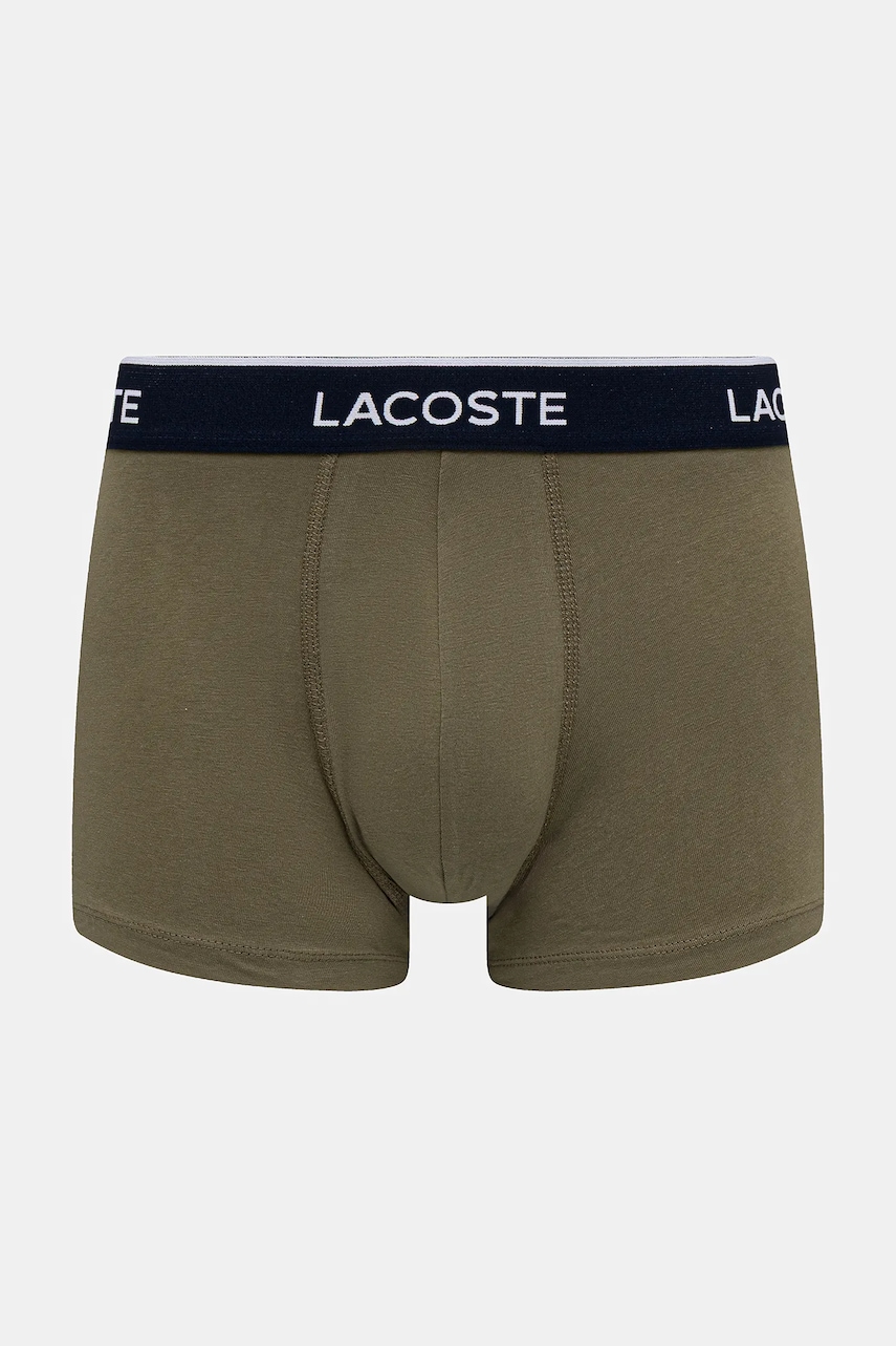 Lacoste priliehavé boxerky pánske bavlnené s elastanom 3-pak