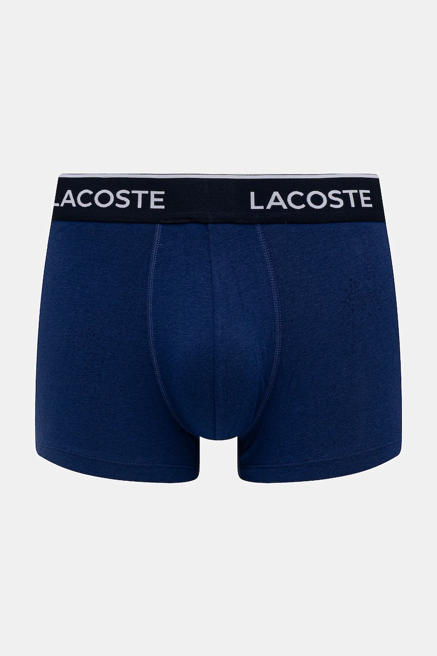 Lacoste priliehavé boxerky pánske bavlnené s elastanom 3-pak