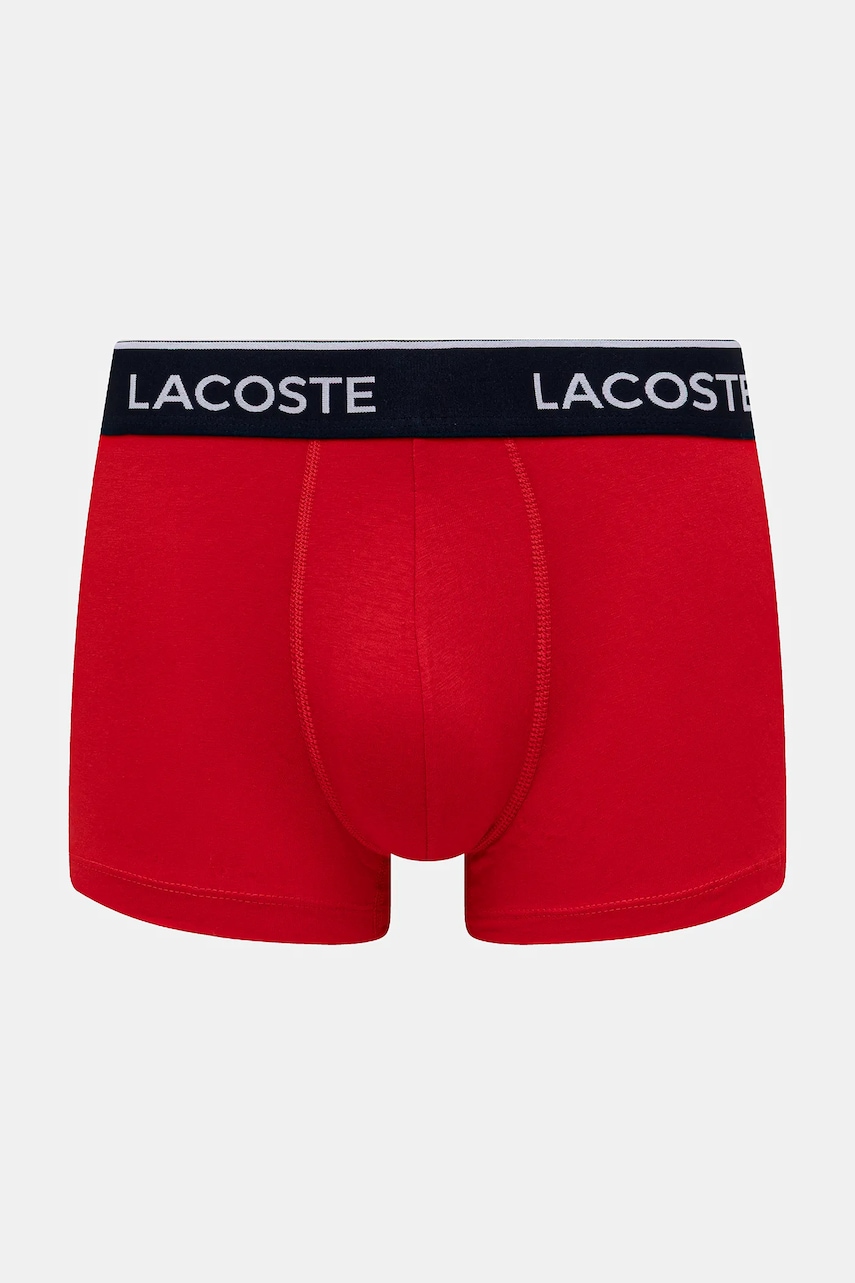 Lacoste priliehavé boxerky pánske bavlnené s elastanom 3-pak