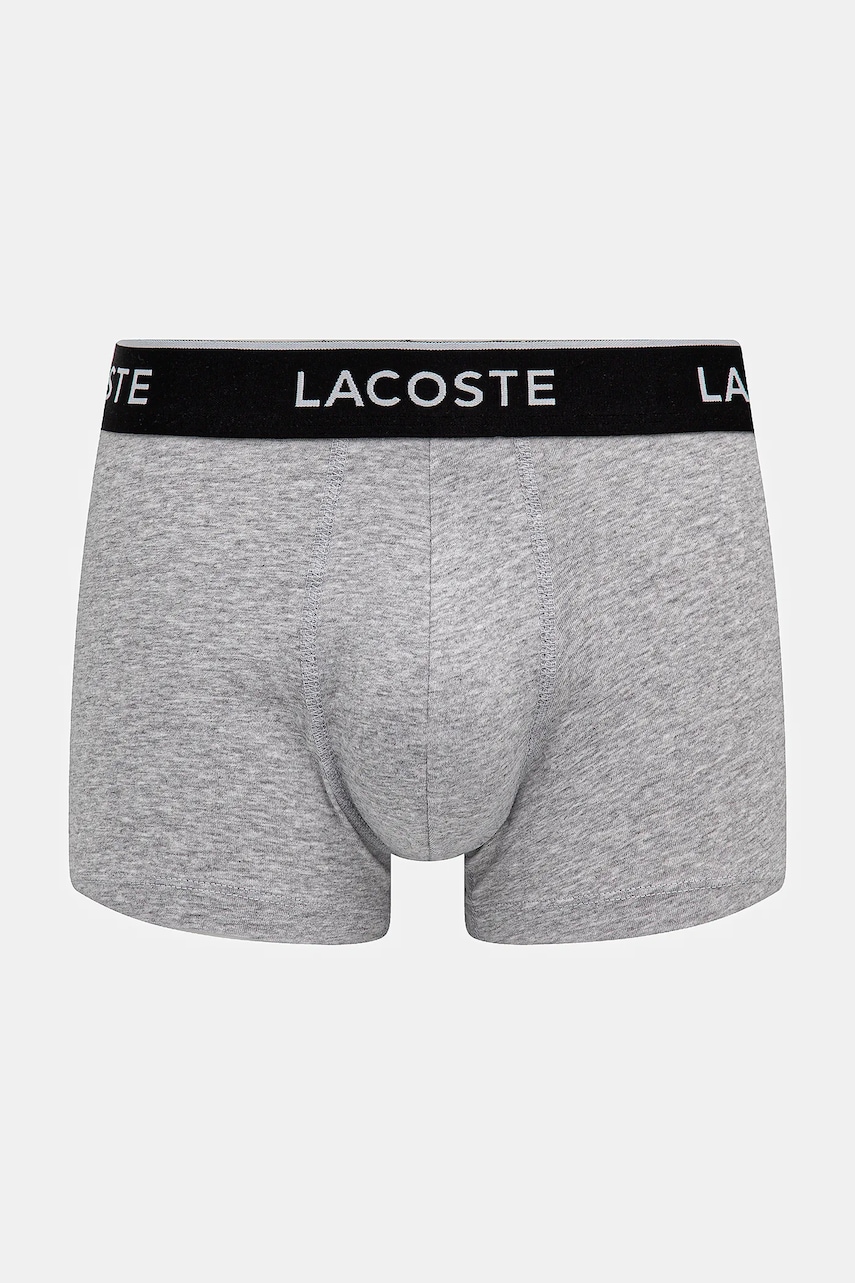 Lacoste priliehavé boxerky pánske bavlnené s elastanom 3-pak