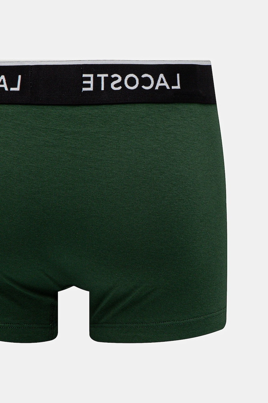 Lacoste priliehavé boxerky pánske bavlnené s elastanom 3-pak