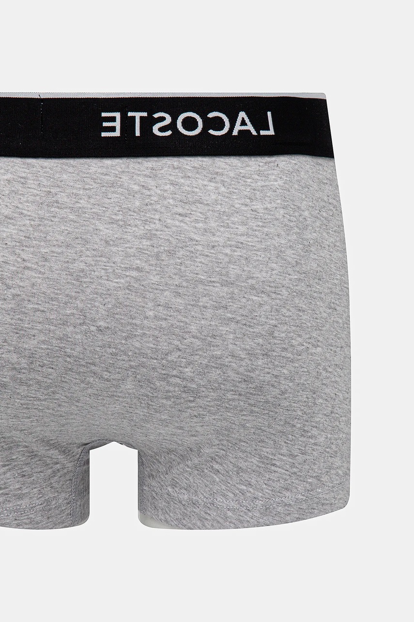 Lacoste priliehavé boxerky pánske bavlnené s elastanom 3-pak
