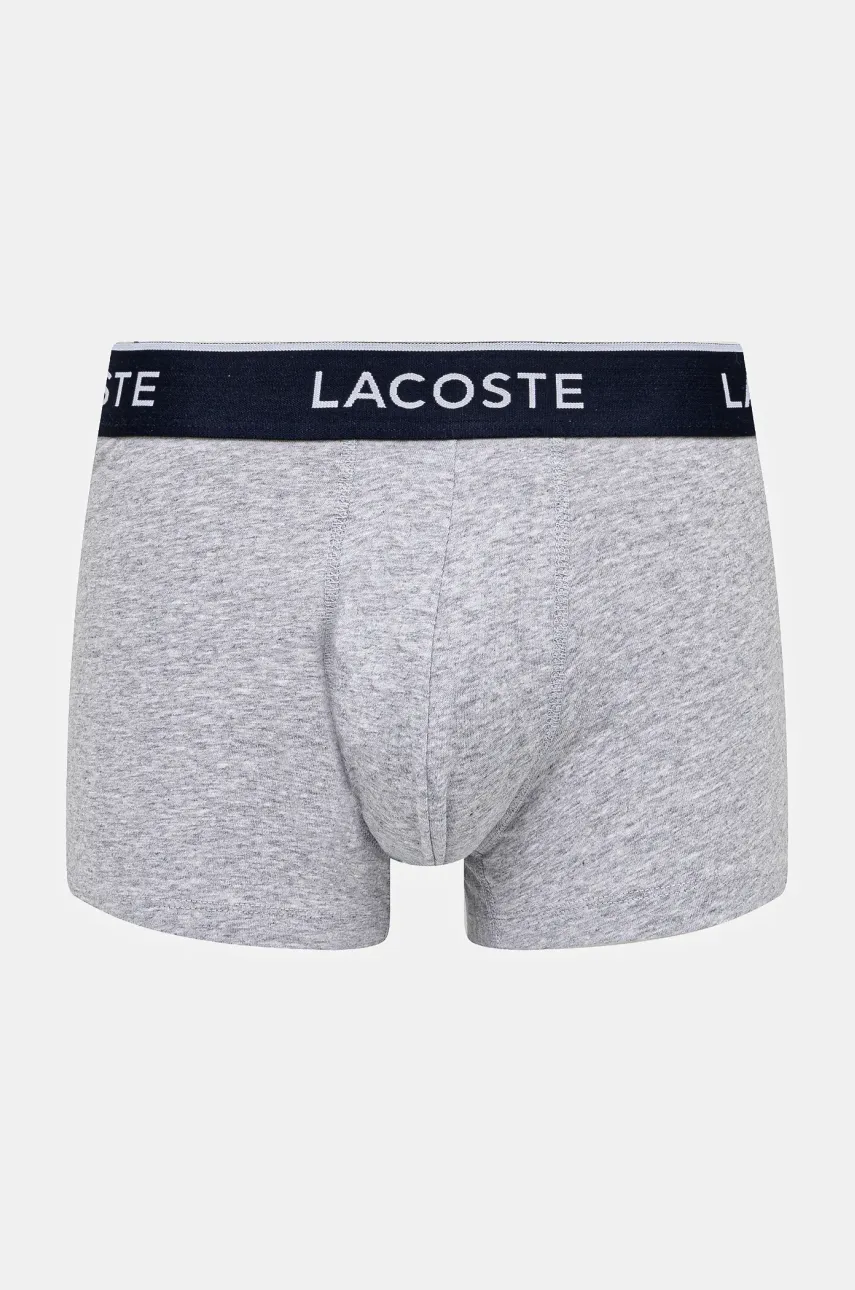 Боксеры Lacoste 3 шт мужские цвет серый 5H1300 Боксеры Lacoste 3 шт мужские цвет серый 5H1300