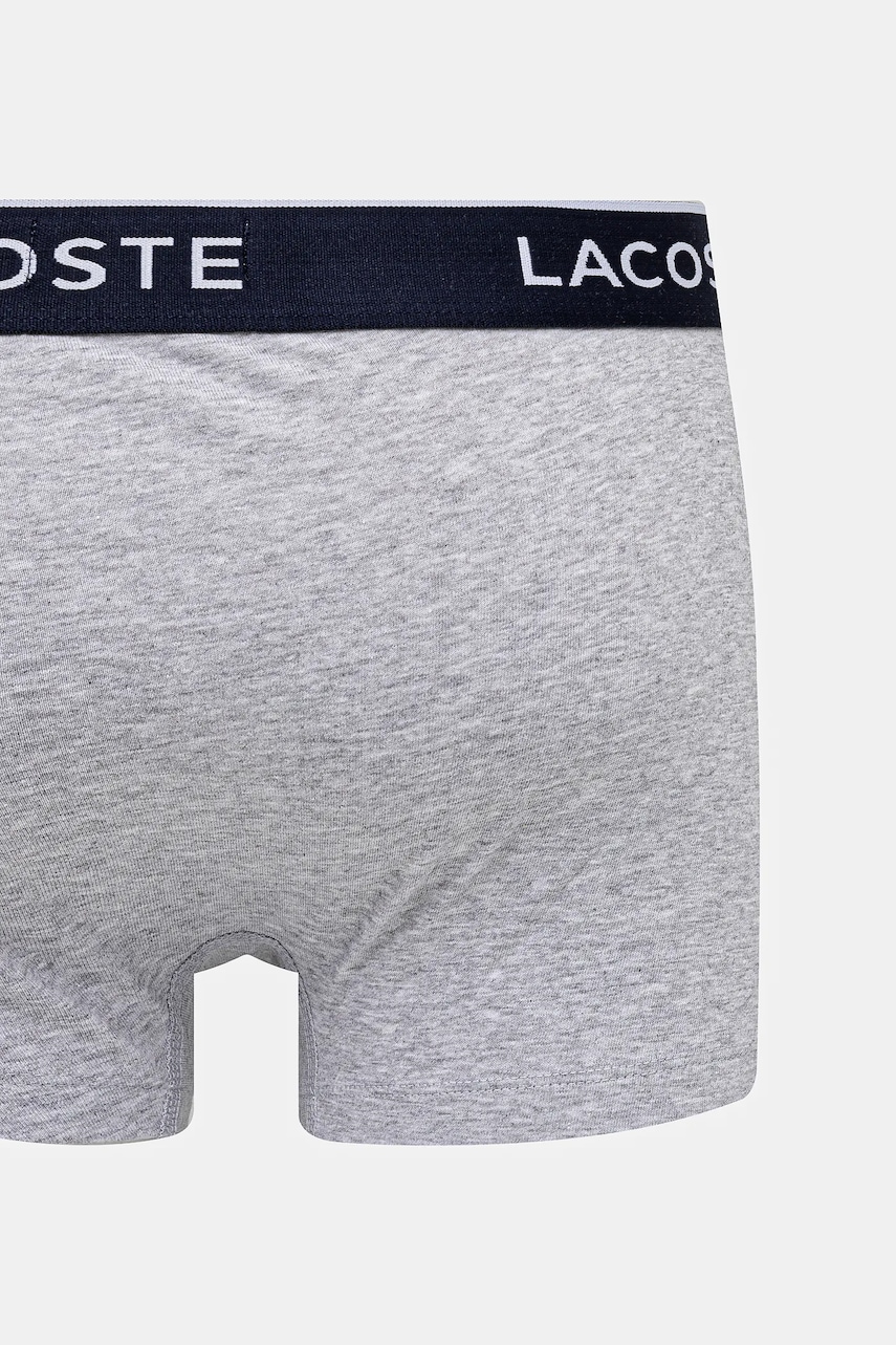 Lacoste priliehavé boxerky pánske bavlnené s elastanom 3-pak