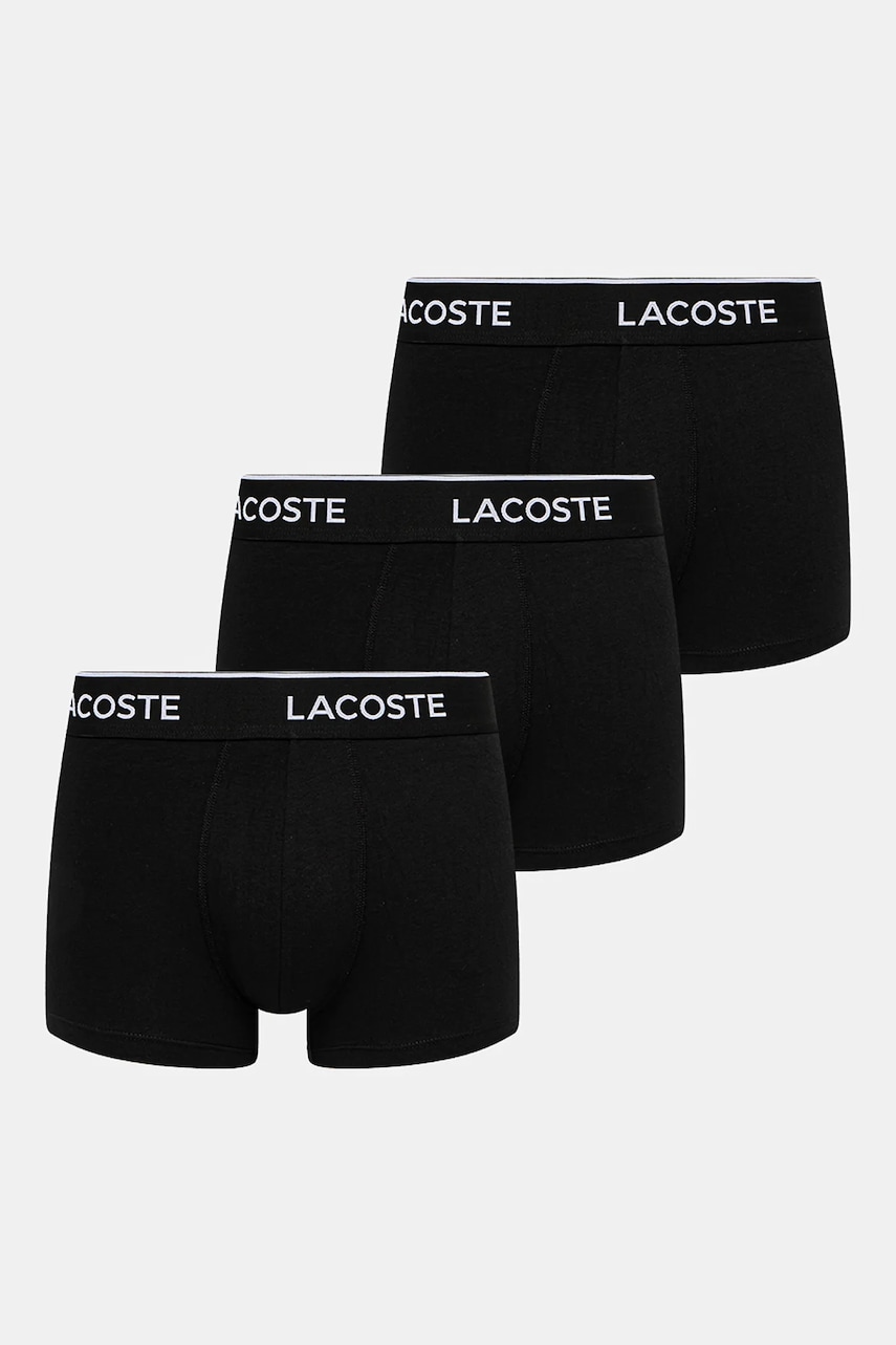 Lacoste boxeri 3-pack barbati, culoarea negru, 5H1300