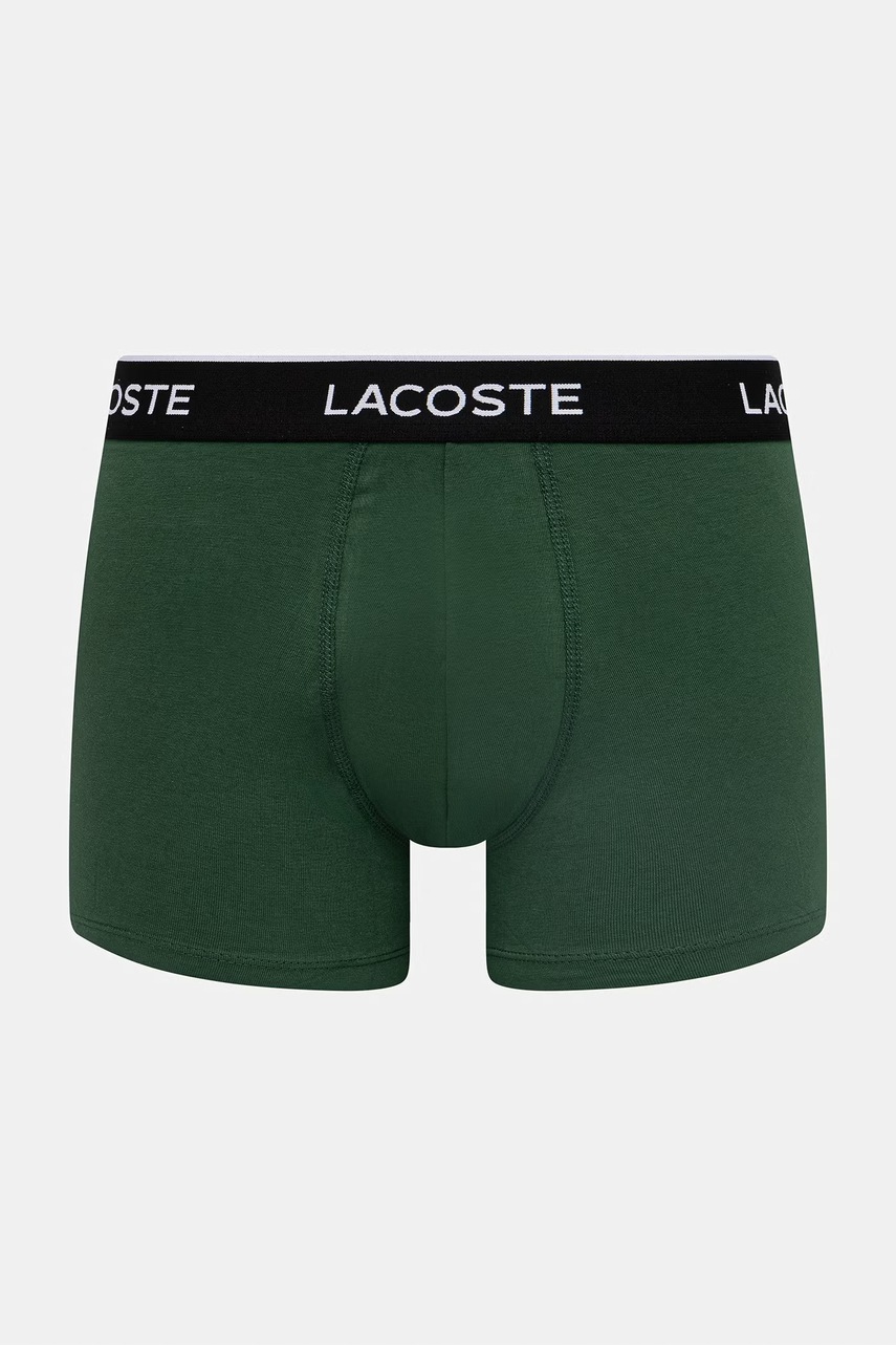 Lacoste priliehavé boxerky pánske bavlnené s elastanom 3-pak