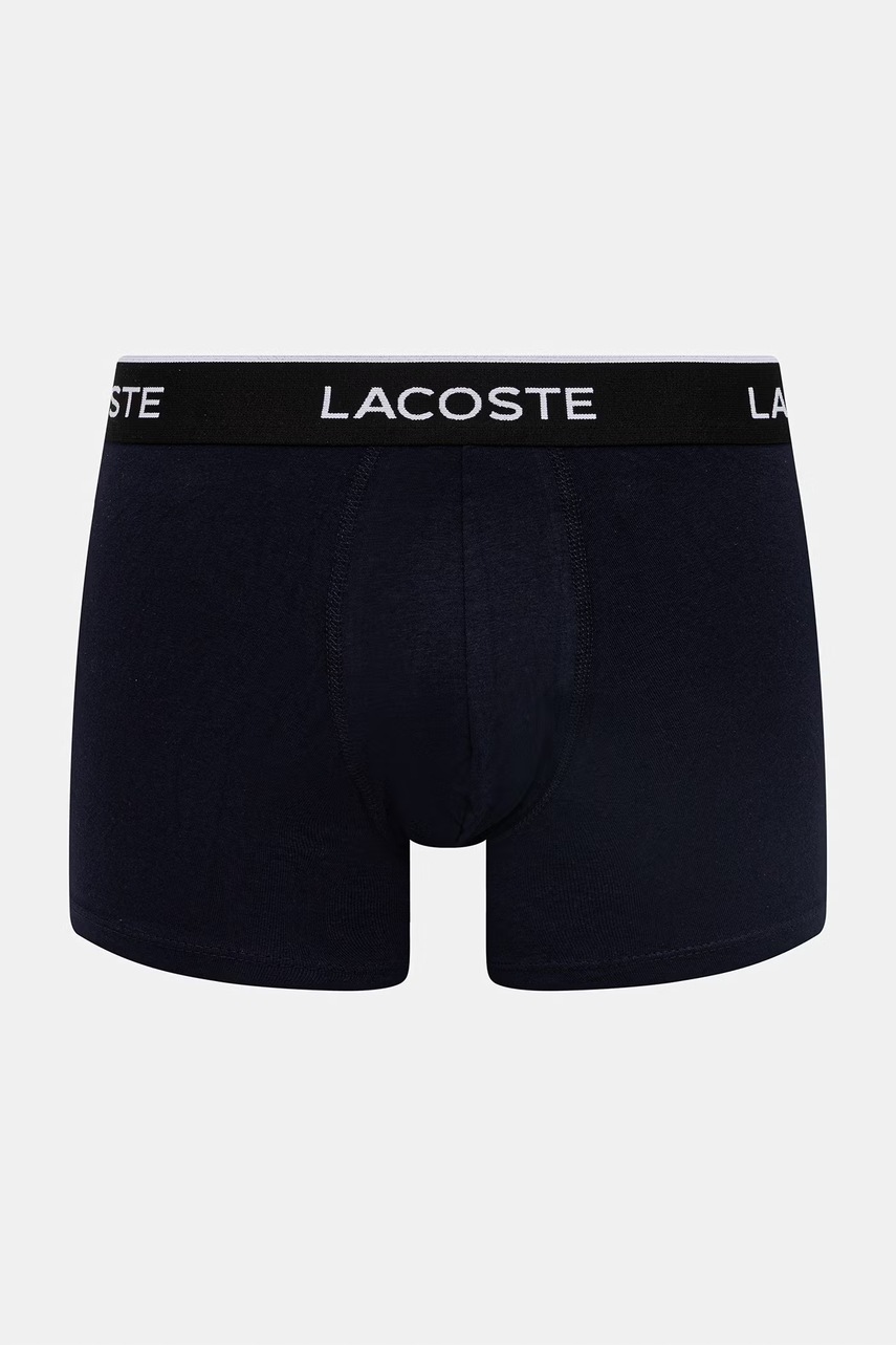 Lacoste priliehavé boxerky pánske bavlnené s elastanom 3-pak